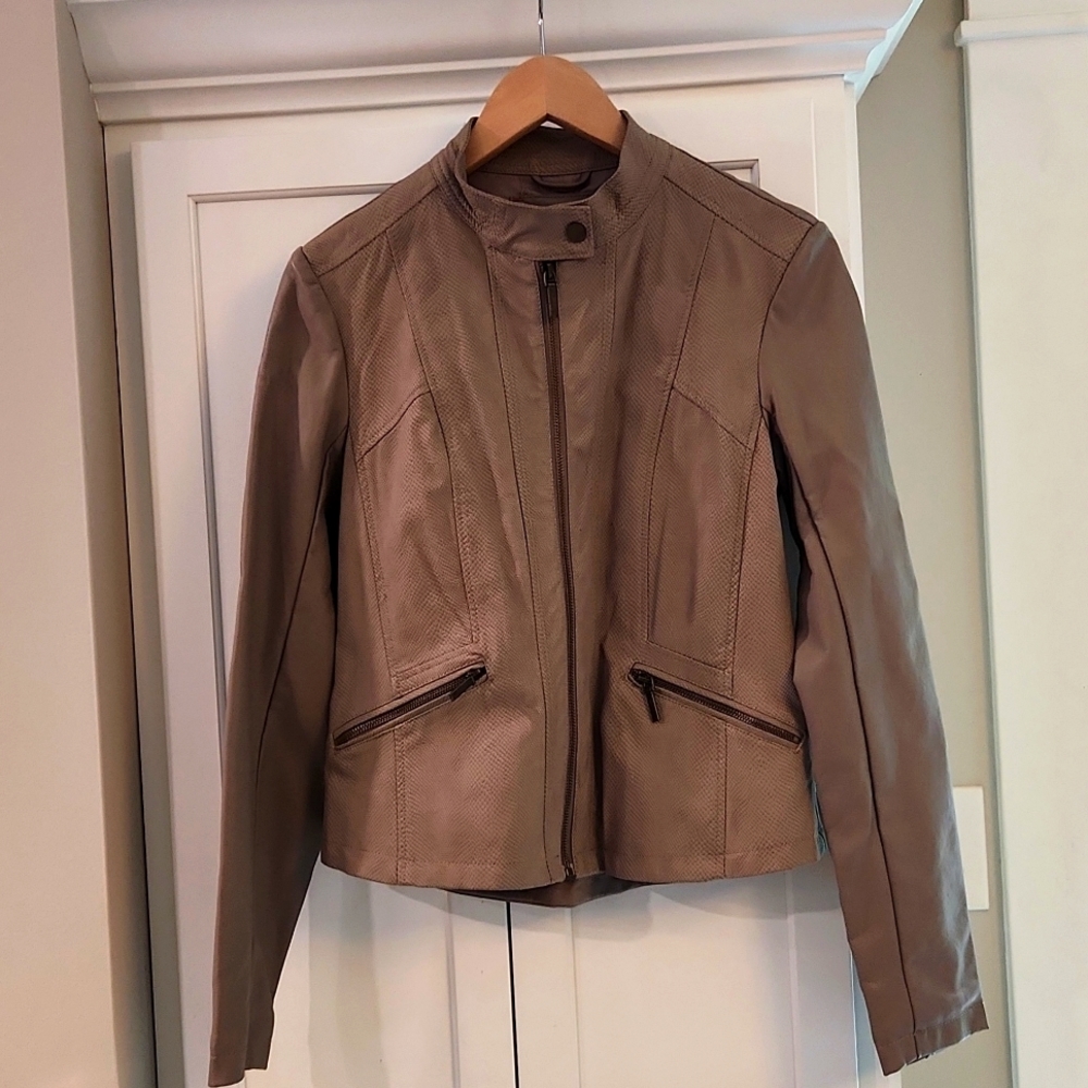 Faux leather jacket